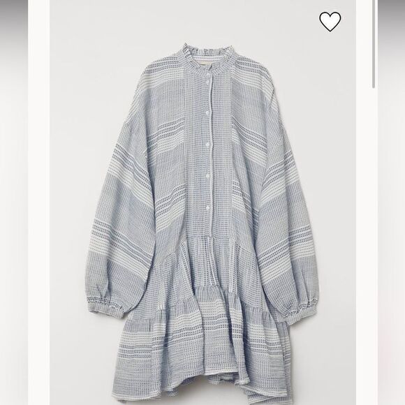H&M Wide-cut Flounced Tunic - Picture 1 of 4